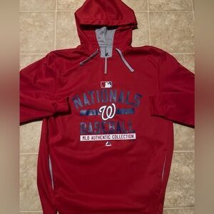 MLB Washington Nationals baseball authentic collection zip hooded pullover